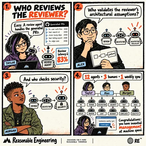 Who reviews the reviewer? comic