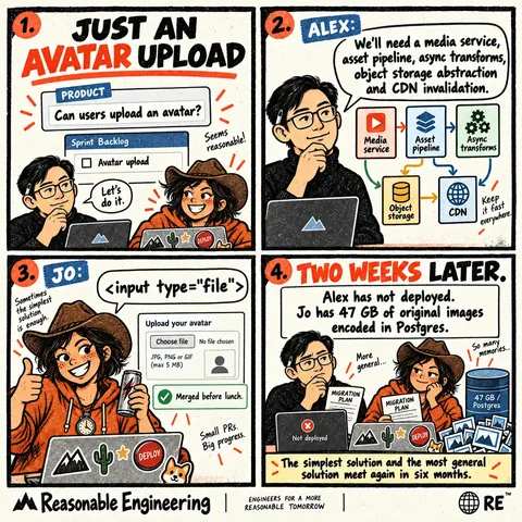 Just an avatar upload comic