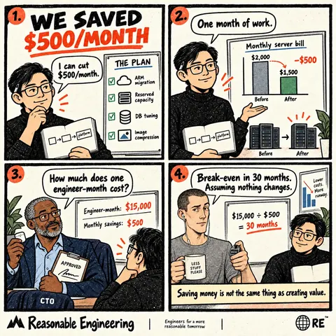 We saved $500/month comic