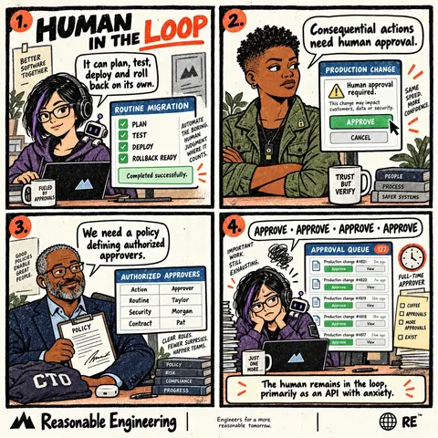 Human in the loop comic