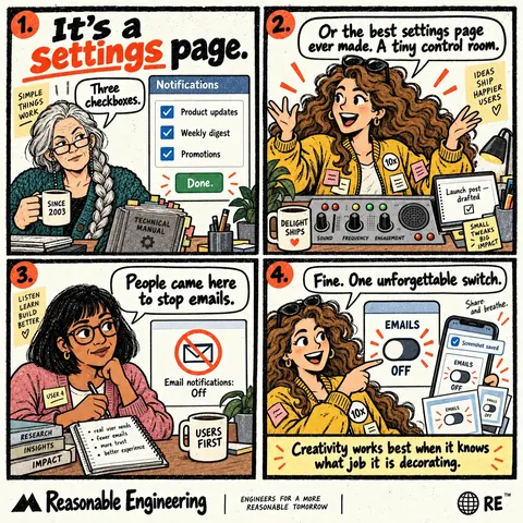 It’s a settings page comic