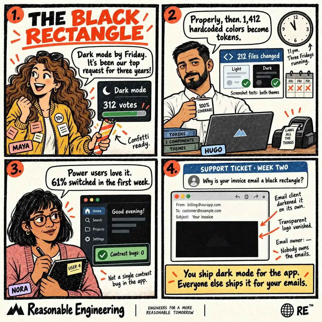 The black rectangle comic