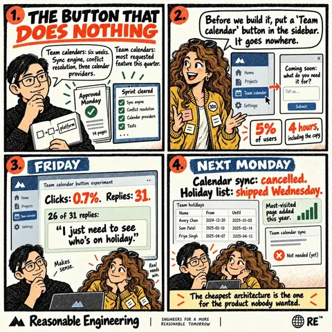 The button that does nothing comic