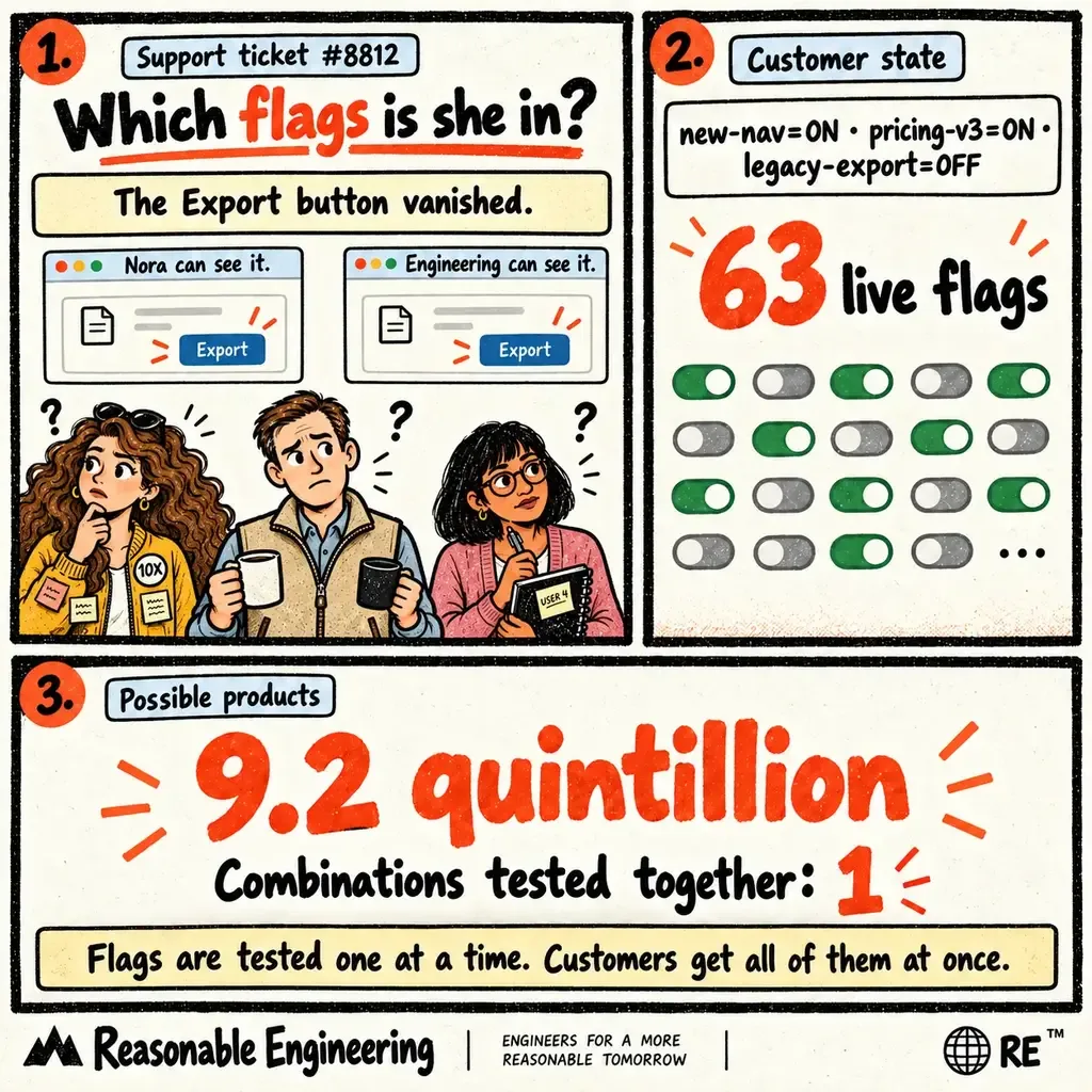 Which flags is she in? comic