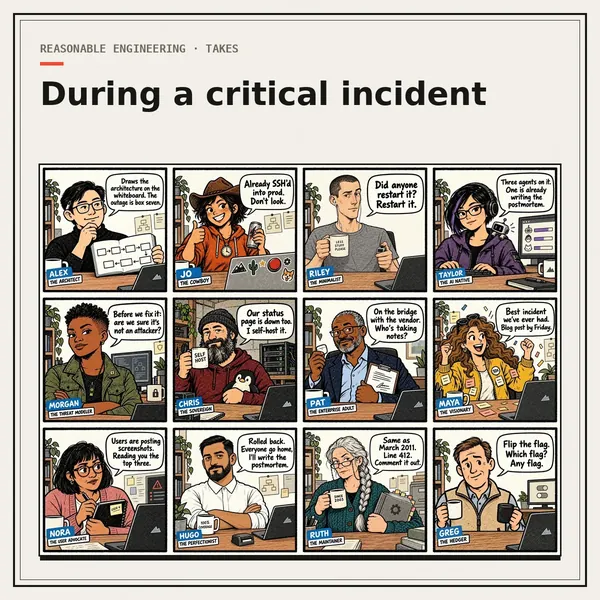 During a critical incident: 12 answers