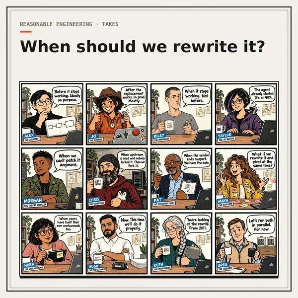 When should we rewrite it?: 12 answers